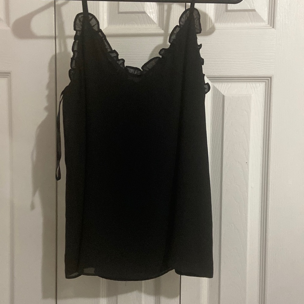 Black, spaghetti strap